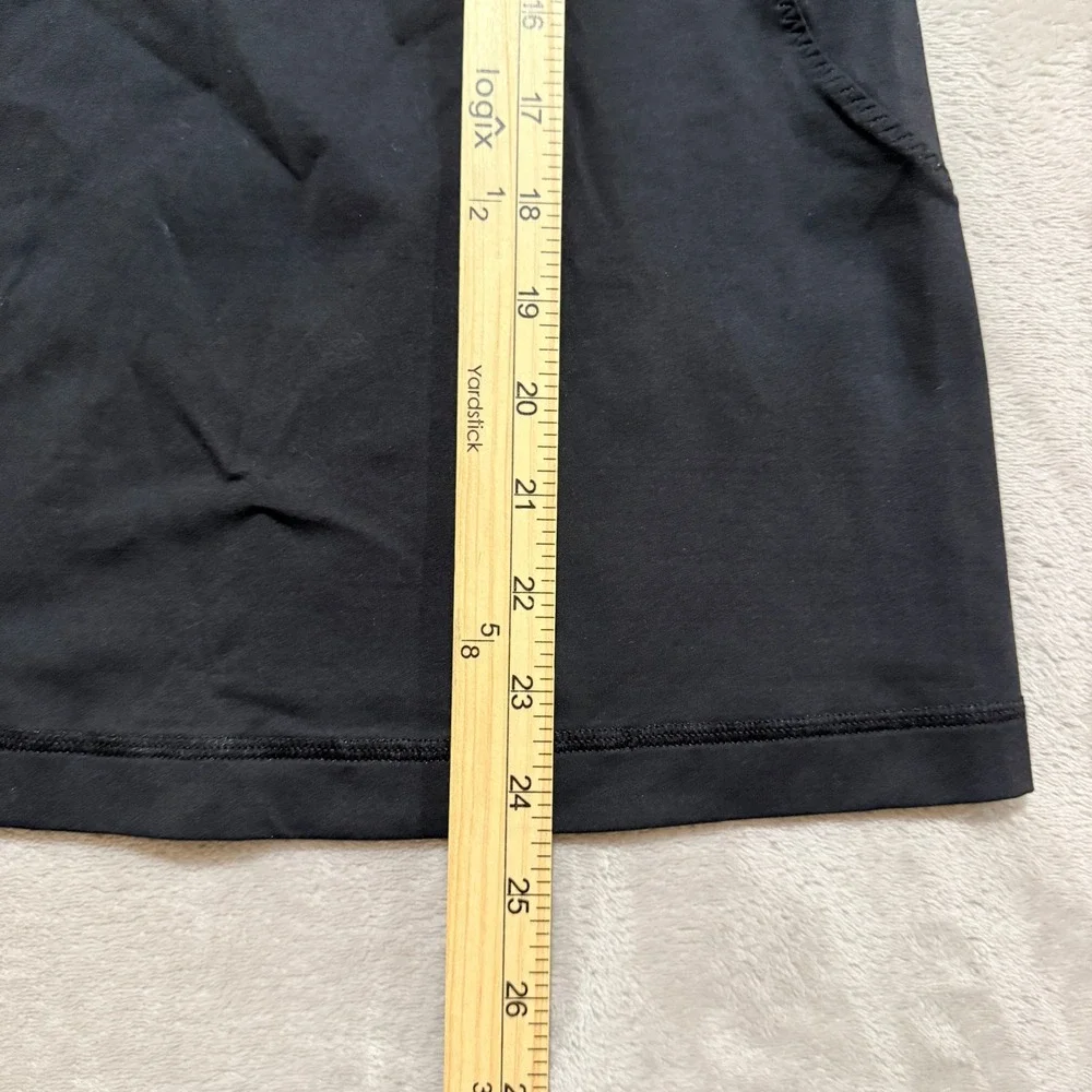 Lululemon Turbo Tank Top Womens 6 Black Racerback Ruched Activewear Yoga Gym